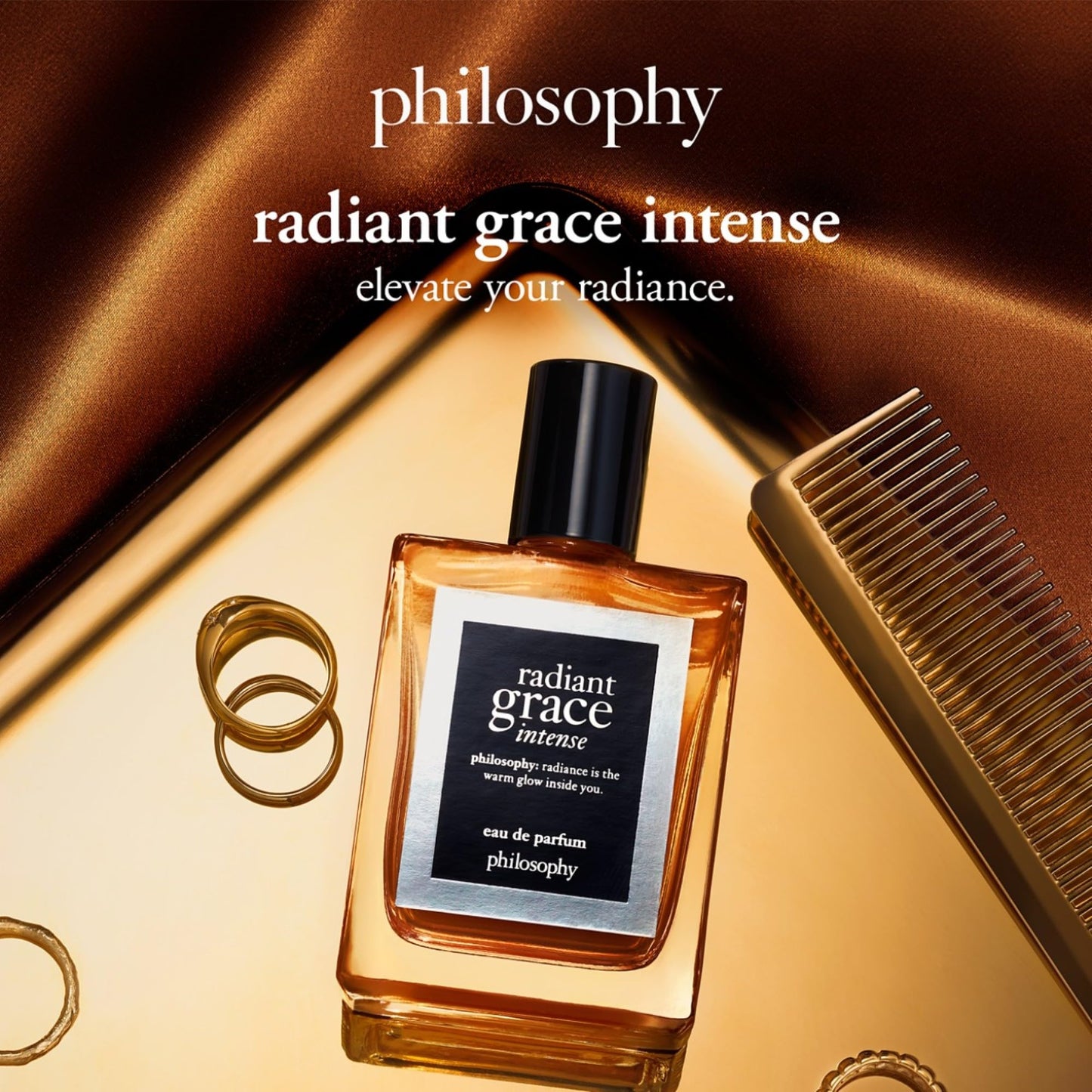 philosophy radiant grace intense eau de parfum for women, 0.33 oz