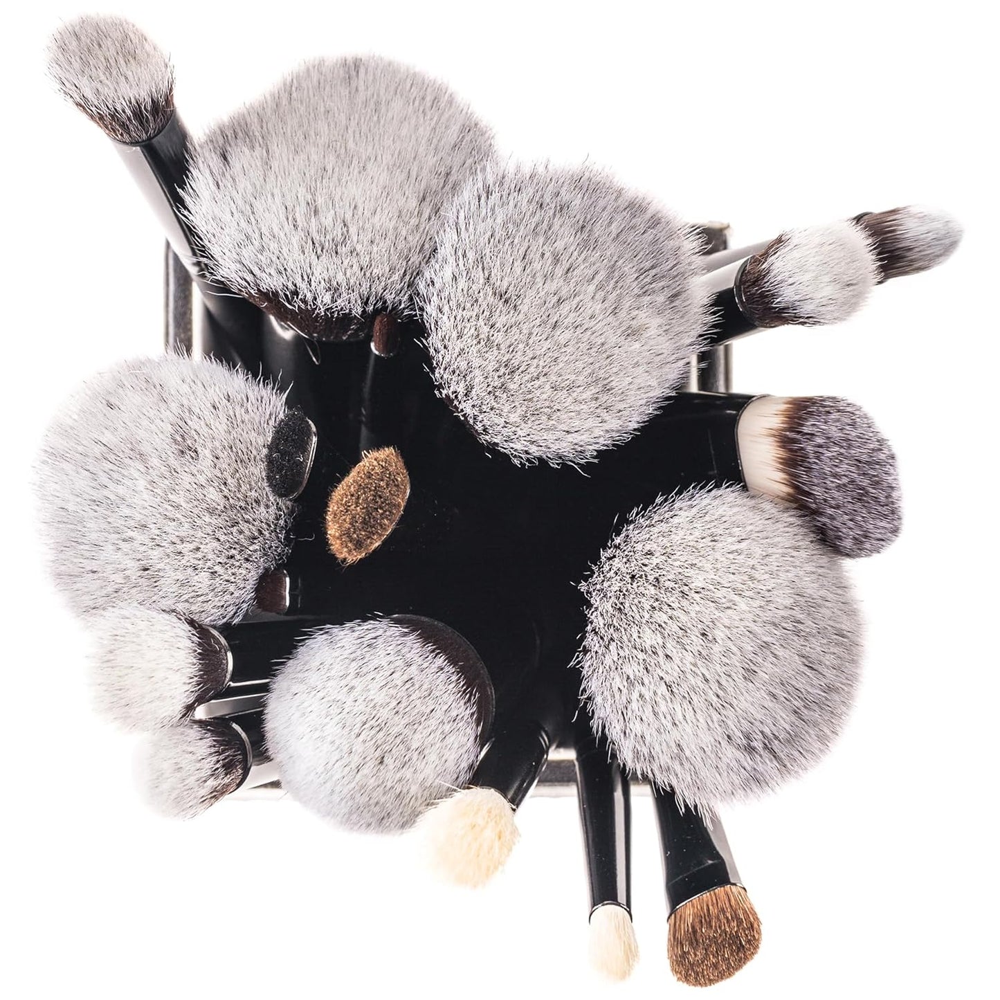 Artisan Kabuki Makeup Brush Set - 18 Pcs Complete Set with Convertible Holder | Premium Quality Brushes