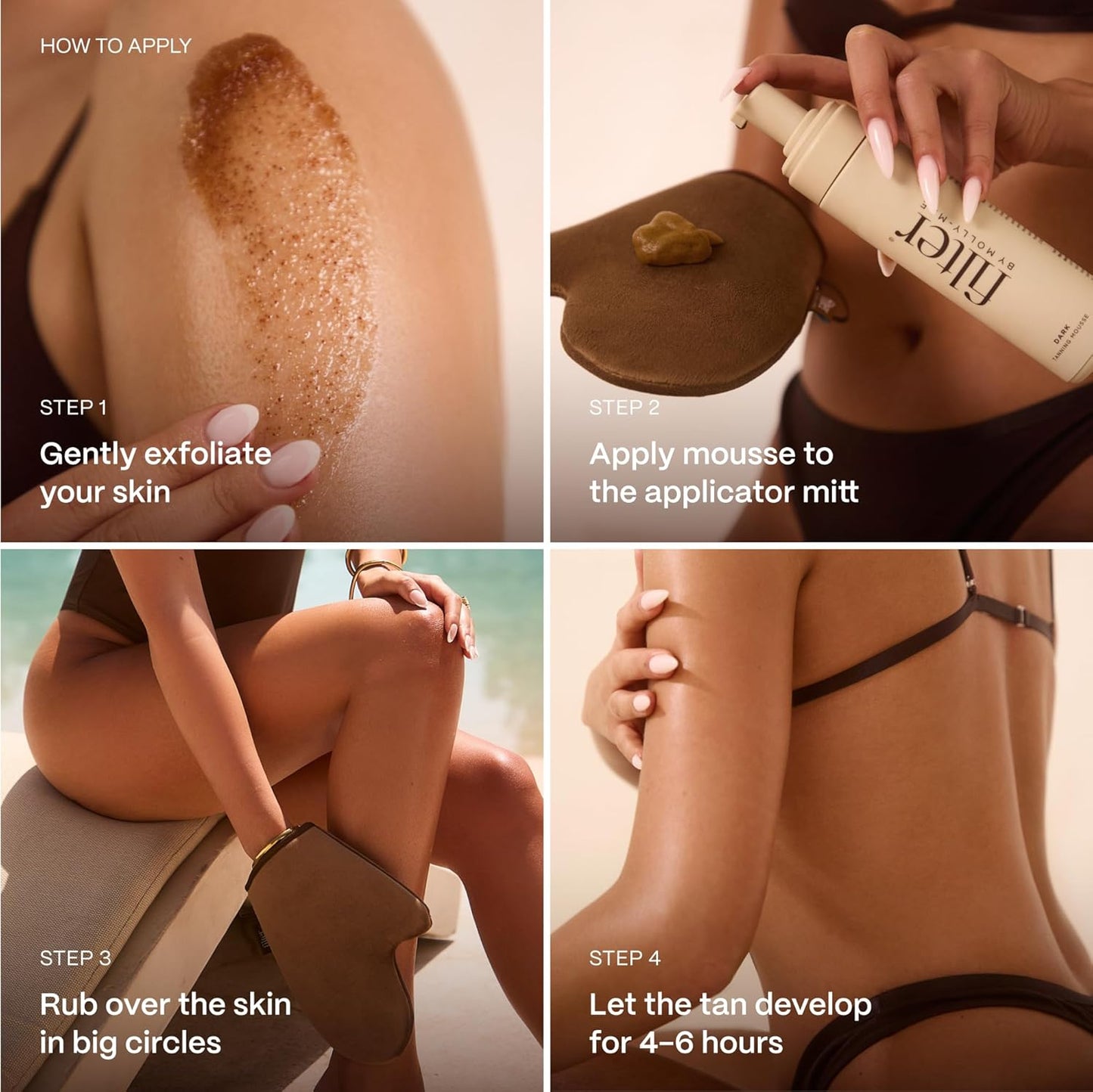 Self Tanner Mousse - Extra Dark Shade | Streak-Free, Fast-Developing & Hydrating | Vegan & Cruelty-Free | 6.7 fl oz