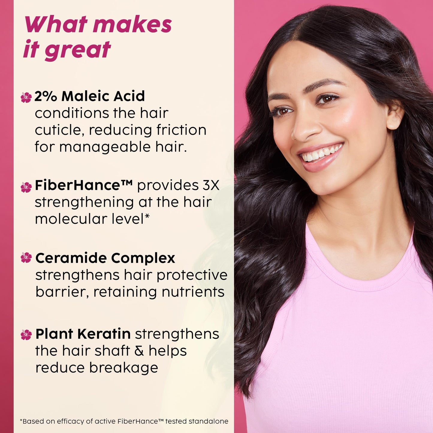 Plix Hibiscus 10-in-1 Bond Repair Hair Serum for Reduced Breakage & Nourished Strands, 1.69 fl oz