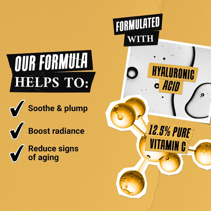 Kiehl's Powerful-Strength 12.5% Vitamin C Serum, Line-Reducing Concentrate for Face, Boosts Radiance & Firmness, Smooths & Plumps Skin, with Hyaluronic Acid, Dermatologist-Tested - 3.4 fl oz