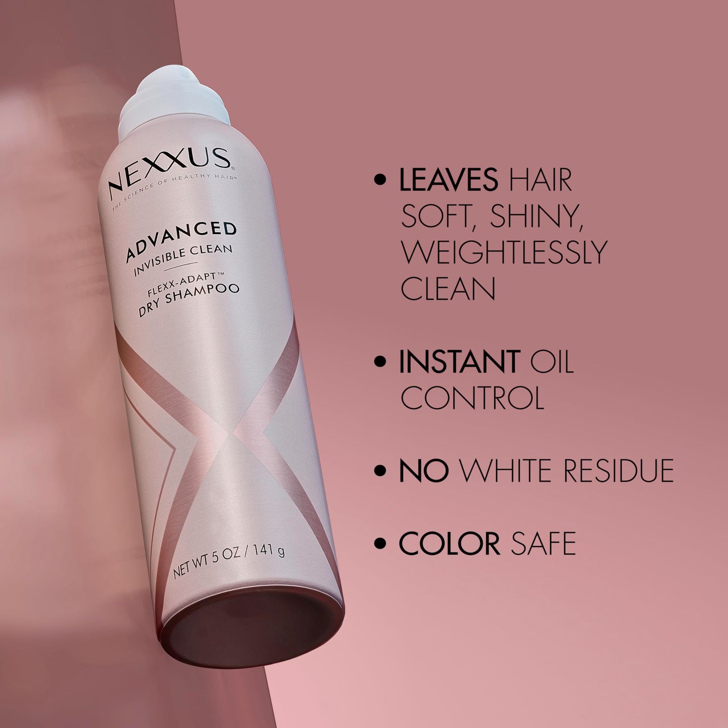 Nexxus Styling Refreshing Dry Shampoo For Oily Hair Advanced Invisible Clean Dry Shampoo Powered by Flexx-Adapt Technology and Infused with a Protein Complex 5 oz