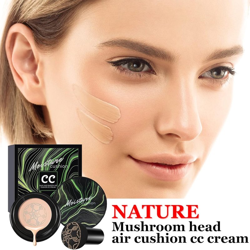 Mushroom Head CC Cream Foundation - Full Coverage, Long-Lasting Moisturizing Makeup | Natural Finish