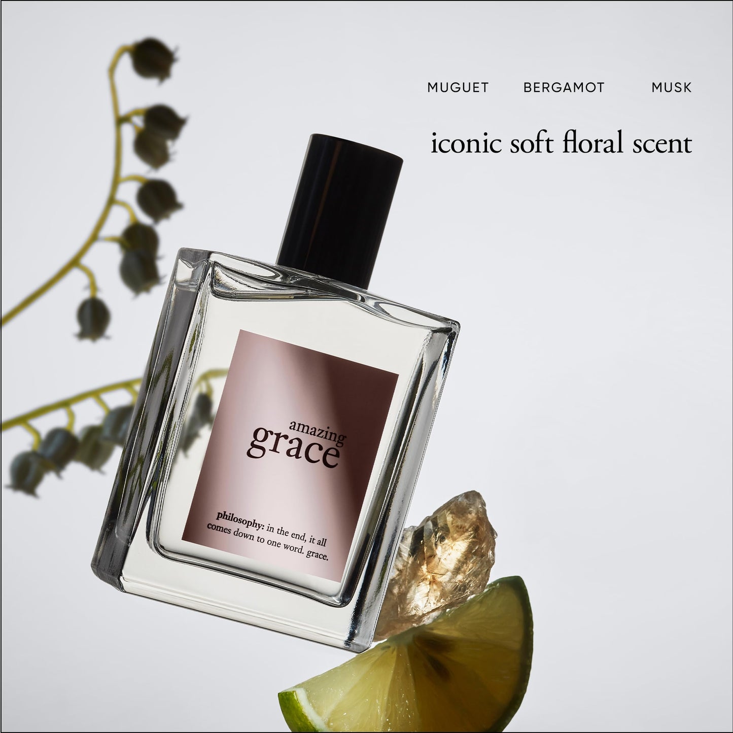 philosophy amazing grace eau de toilette bundle - Full Size & Travel Size with notes of bergamont, lily and musk