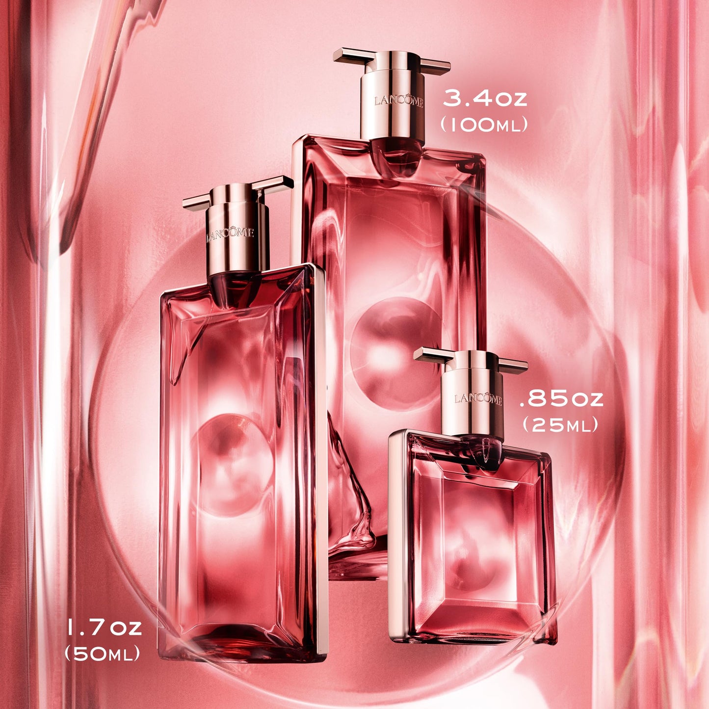 Lancôme Idôle Power Eau De Parfum Intense – Long Lasting Fragrance with Notes of Fruity Pomarose and Sandalwood - Fruity and Woody Floral Women's Fragrance – 3.4 Fl Oz.