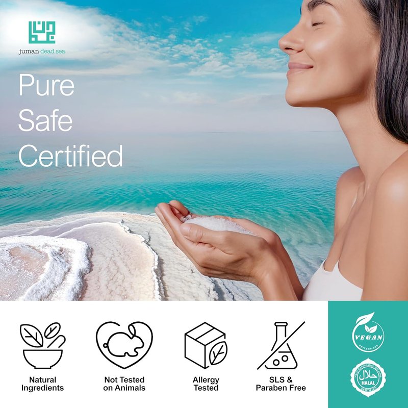 Dead Sea Minerals Shampoo & Conditioner Set - Scalp Care for Dry, Sensitive Skin | Vegan, Sulfate & Paraben-Free | Pack of 2