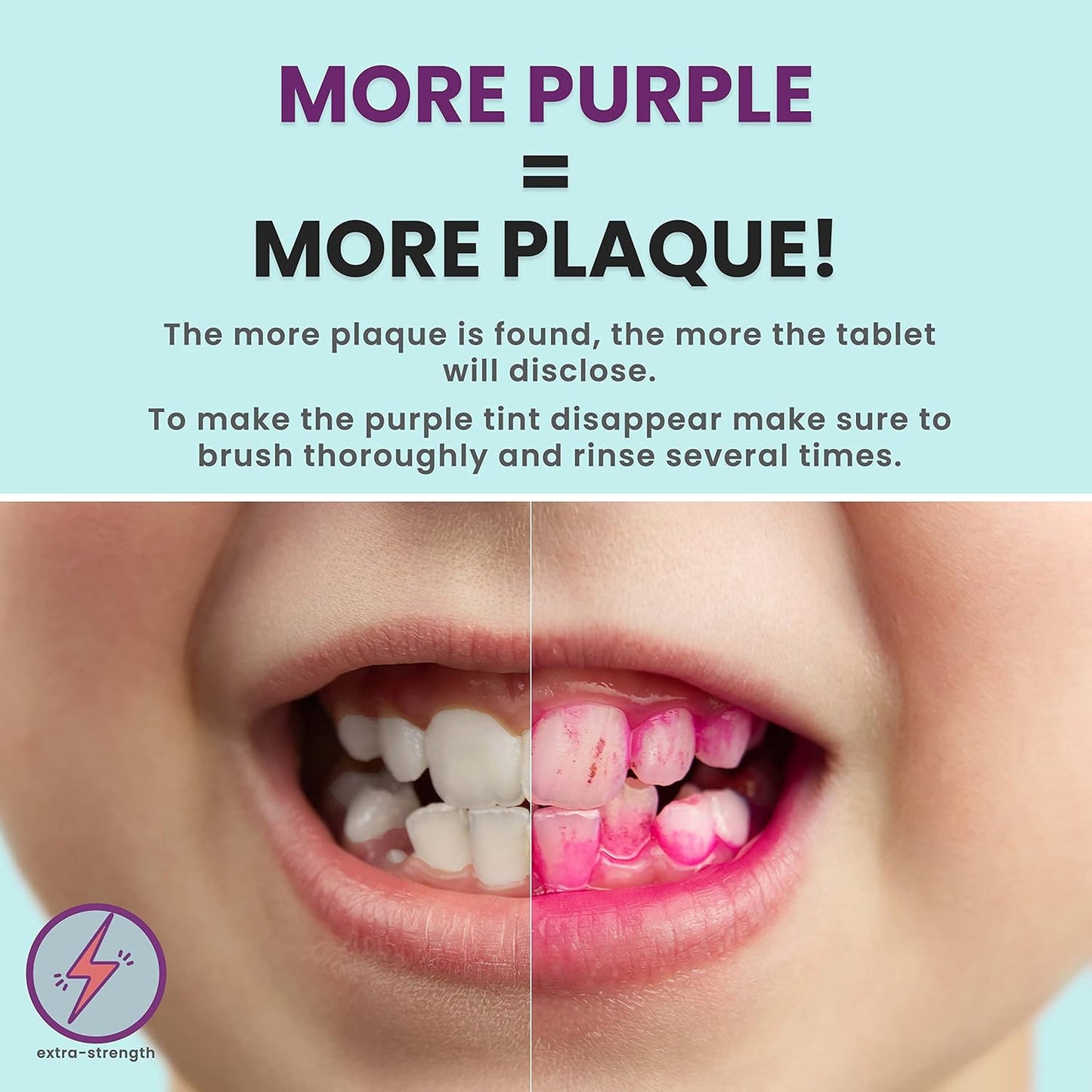 Fresh Knight Plaque Disclosing Tablets - Dental Tablets for Kids & Adults | 36 Count, Promotes Healthy Teeth-Brushing Habits