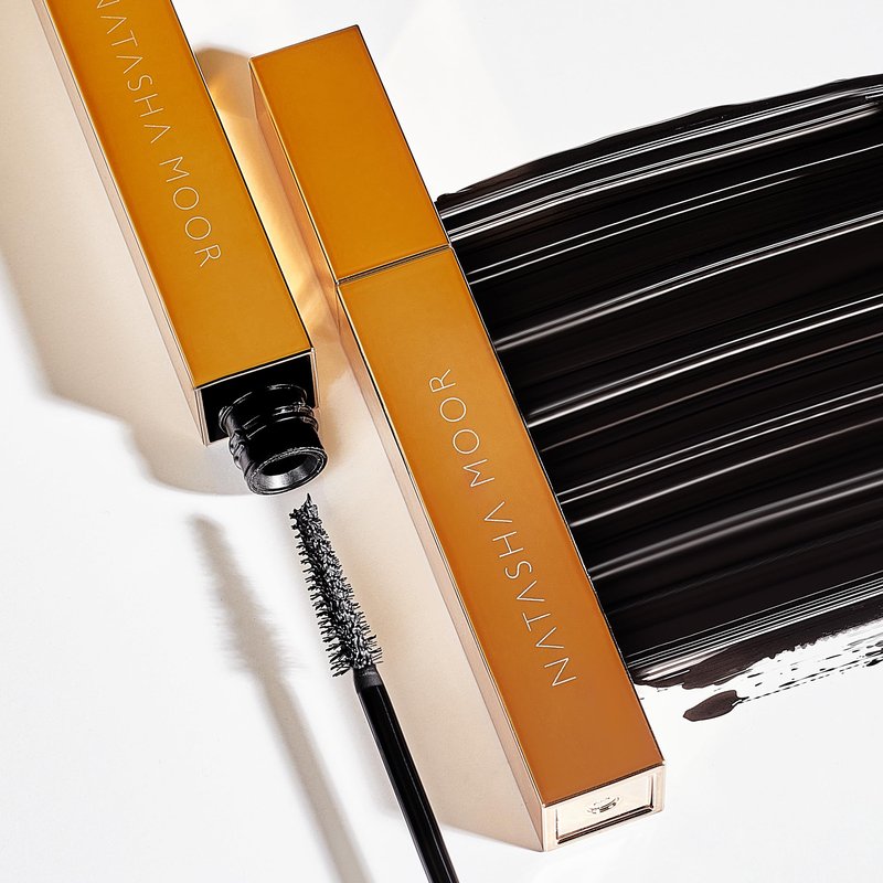 NATASHA MOOR "Moor Power" Black Mascara - Luxurious Volumizing, Lengthening, & Darkening Formula - Waterproof & Smudge-Proof - Eye Makeup Mascara - Cruelty-Free Clean Beauty for Long-Lasting Results