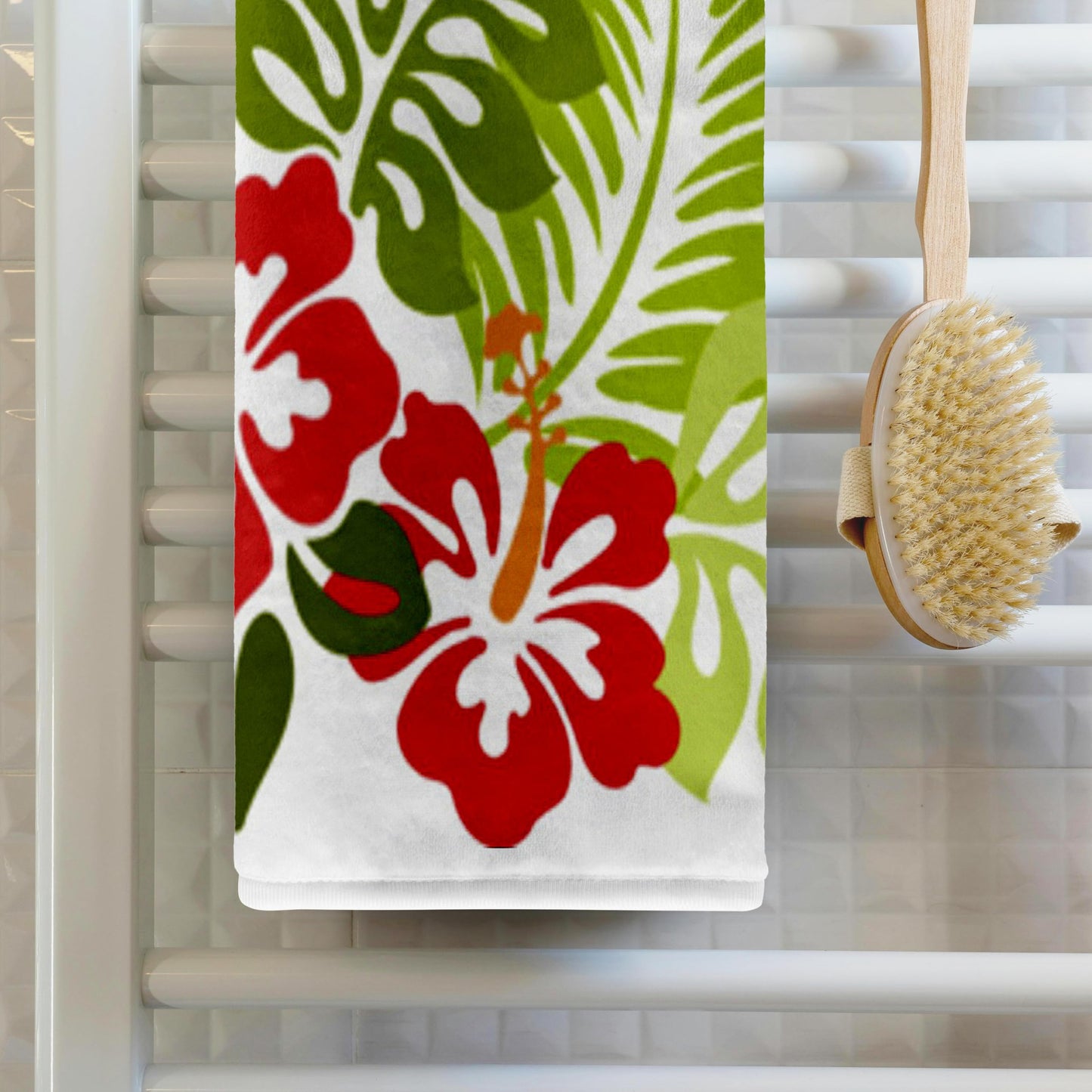 3D Rose TWL_41559_1 Hawaiian Hibiscus n Leaves Print, 15" x 22"