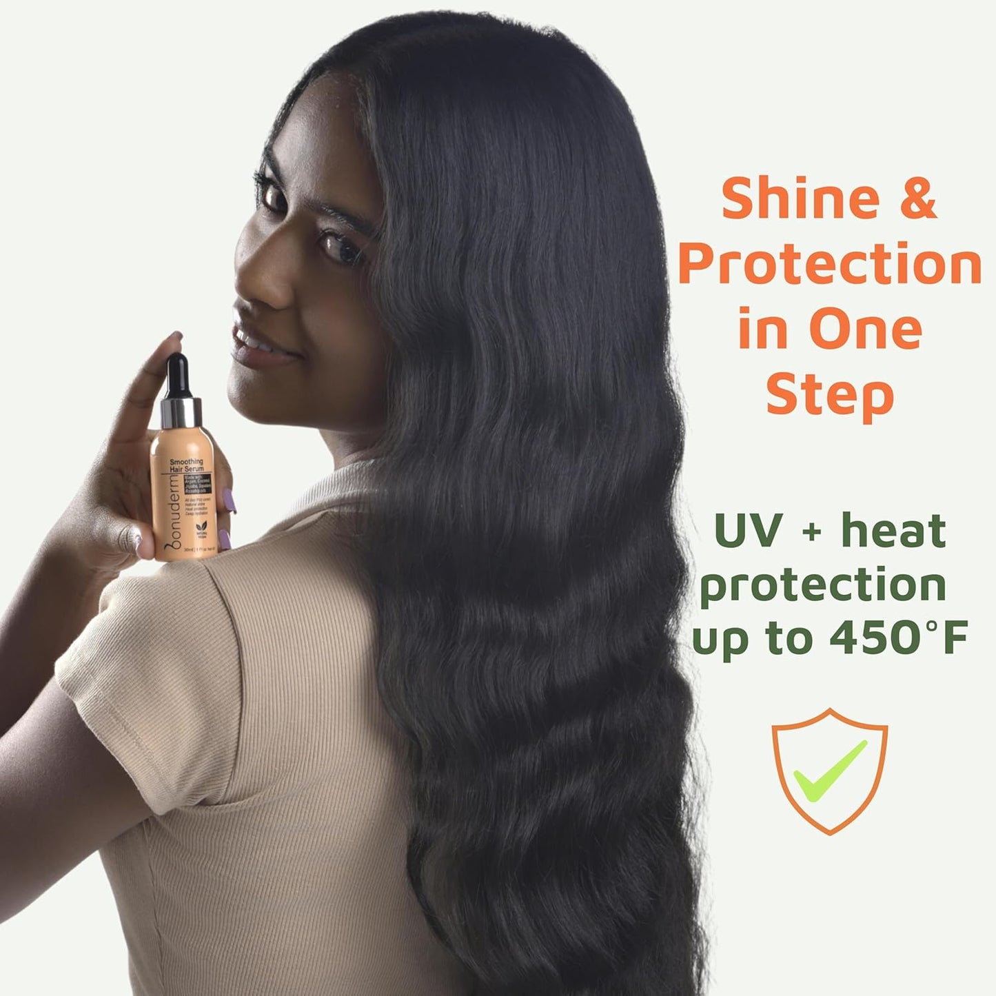 Hair Oil for Frizzy, Damaged Hair - Hydrating Vegan Formula | Tames Frizz, Adds Shine & Softness