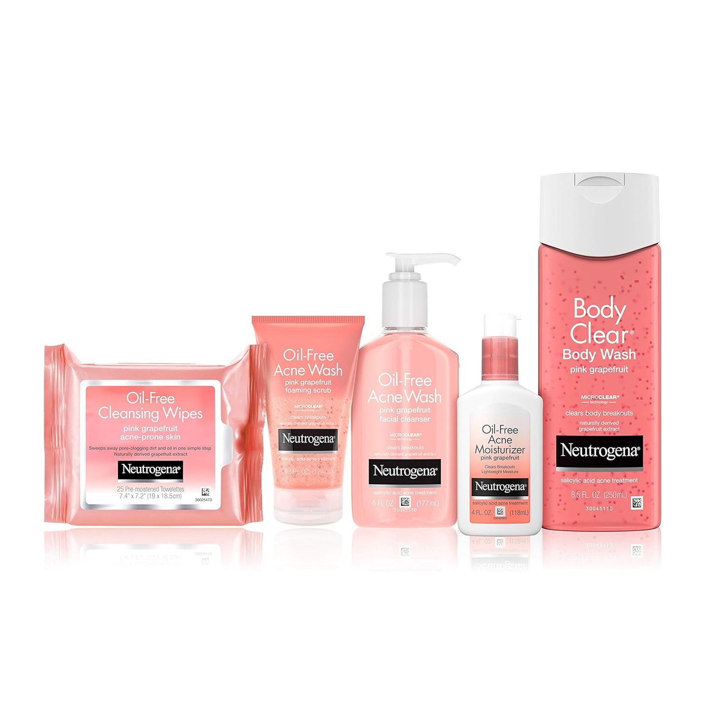 Neutrogena Body Clear Acne Treatment Wash - 2% Salicylic Acid Gel for Back, Chest & Shoulders | Pink Grapefruit, 8.5 fl. oz (Pack of 3)