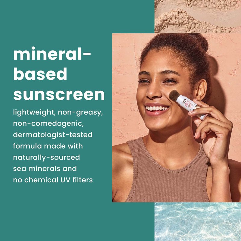 Hawaiian Tropic Mineral Powder Sunscreen Brush SPF 30 & Banana Boat Sport Ultra Water Resistant Sunscreen Spray SPF 50 Twin Pack