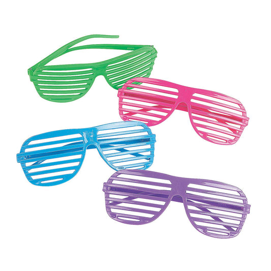 Fun Express Shutter Shades (1 Dozen) Apparel Accessories, Eyewear, Novelty Glasses - VBS Vacation Bible School Supplies/Decor