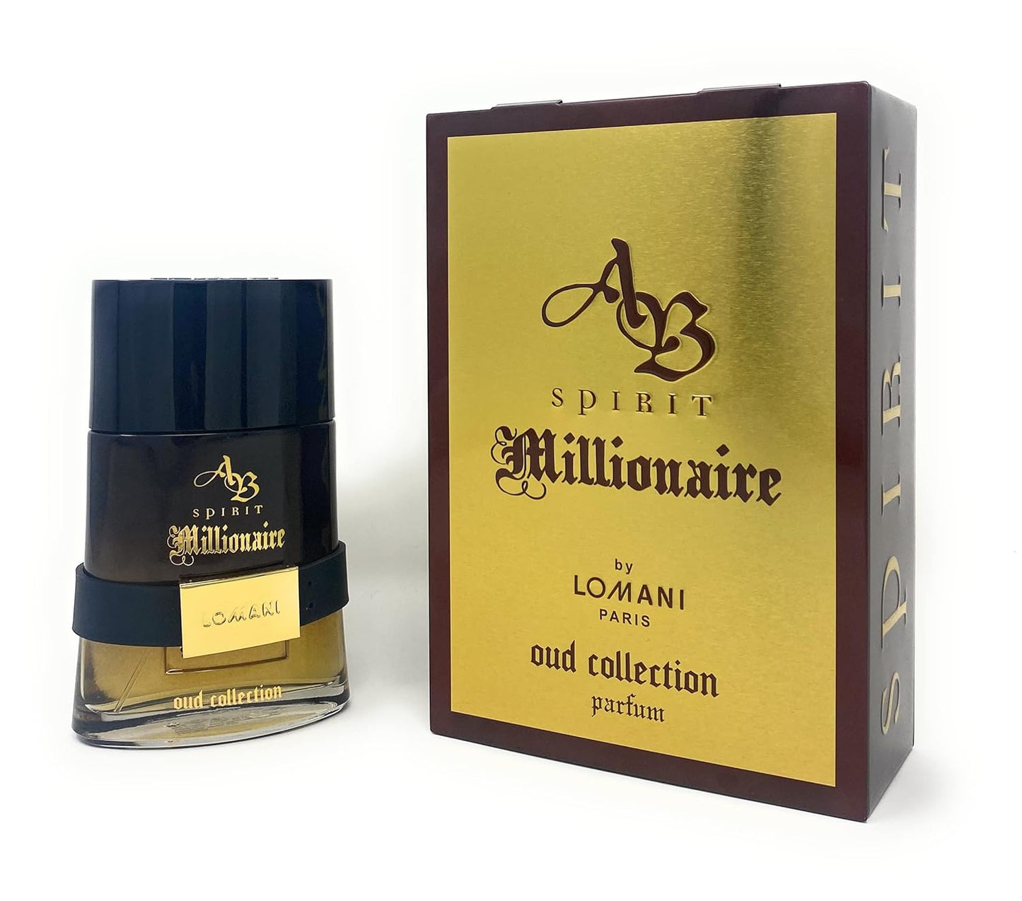 Lomani AB Spirit Millionaire Oud Collection - 3.3 oz Men's Parfum Spray | Luxurious Fragrance
