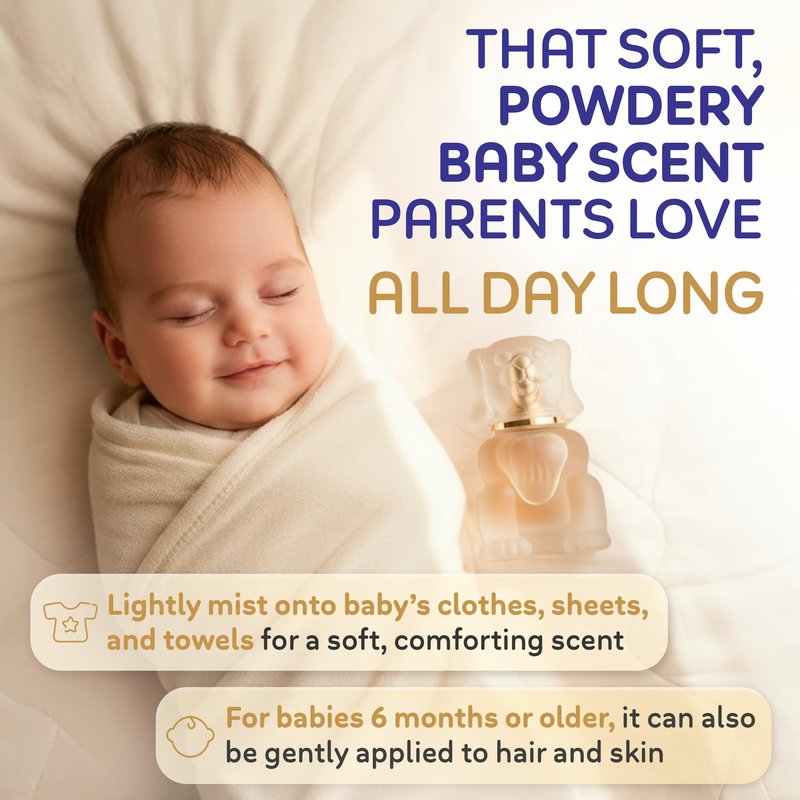 Zermat Boby | Baby Cologne Unisex Perfume |Paraben-Free, Hypoallergenic & Gentle Formula | Long-Lasting Powdery, Clean, Floral Perfume Violet & White Flowers | Perfumes para Bebes | 65ml /2.2oz