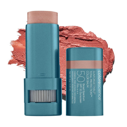 Colorescience Sunforgettable Total Protection Color Balm SPF 50, Mineral, Broad Spectrum, Buildable Lip & Cheek Color, Blush, 0.32 Ounce (Pack of 1)