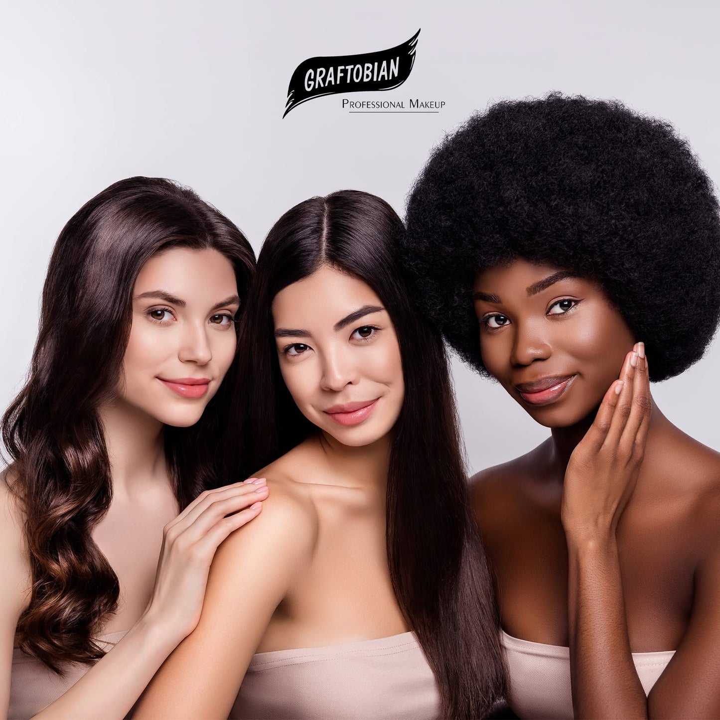Graftobian HD Glamour Crème Foundation Palette (Warm #3) - High Definition 5 Color Makeup Palette, Cream Based Foundation Concealer and Contour Palette, Full Coverage - Medium/Dark Warm Skin Shades