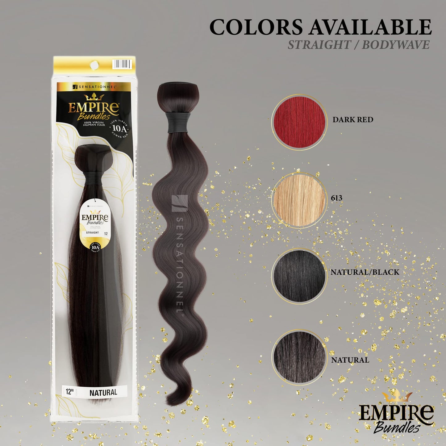 Sensationnel Empire bundles- body wave 10a tangle shed free human hair for weaving and sew in styles - 1 pack (16 inch, NATURAL/BLACK)