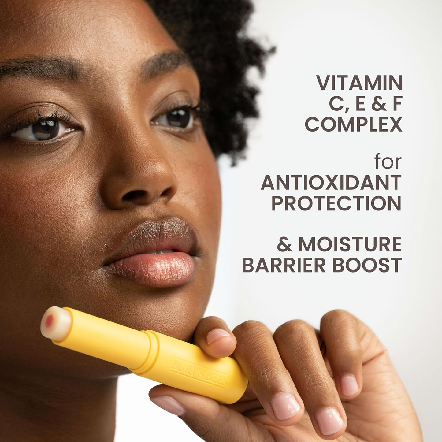 Burt's Bees Lip Balm - Nourishing Vitamin C & E Formula | 24-Hour Moisture, Tint-Free, 0.16 Oz