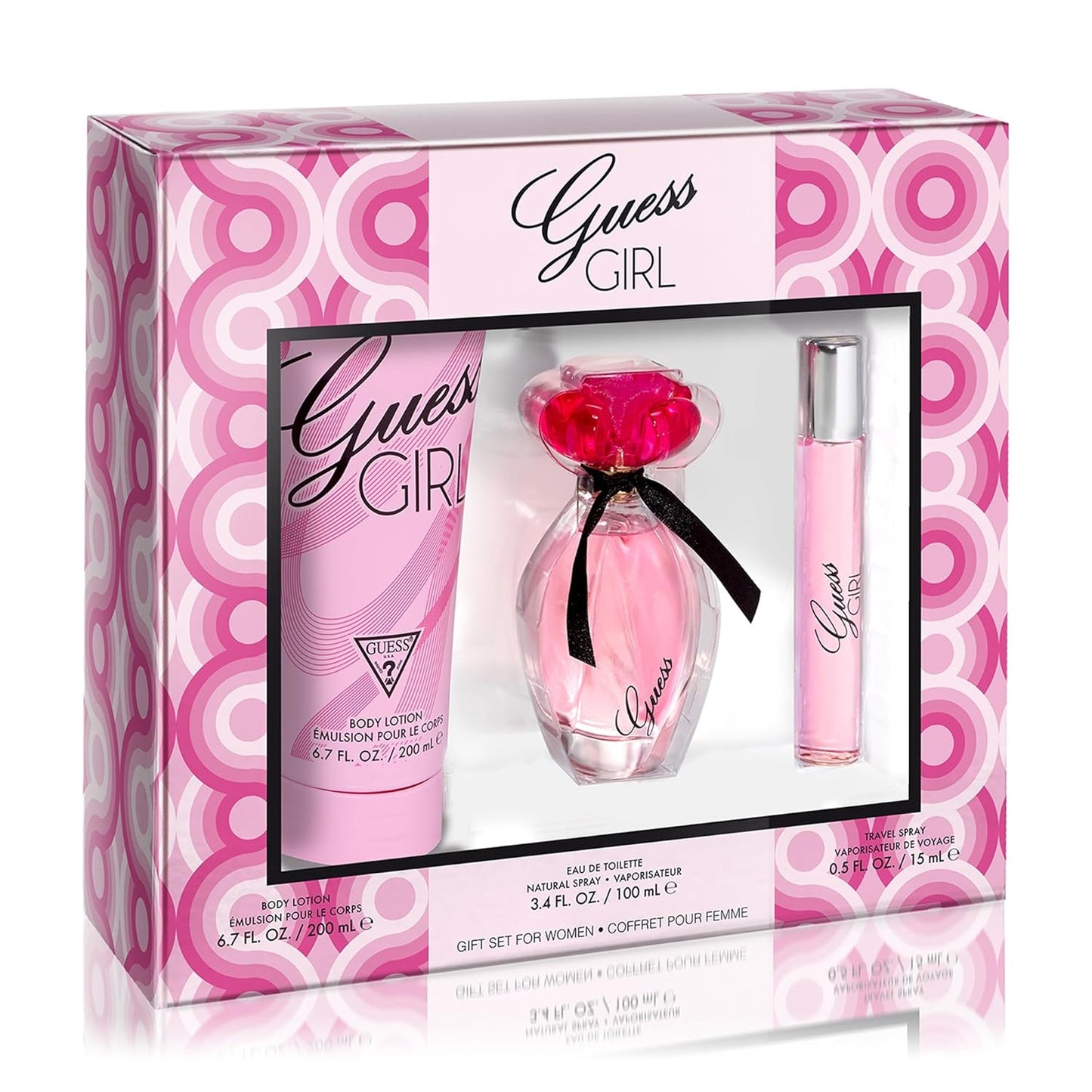 Guess Girl Eau de Toilette Gift Set - 3.4 Fl. Oz. Perfume Spray, 0.5 Fl. Oz. Travel Spray & 6.7 Fl. Oz. Body Lotion