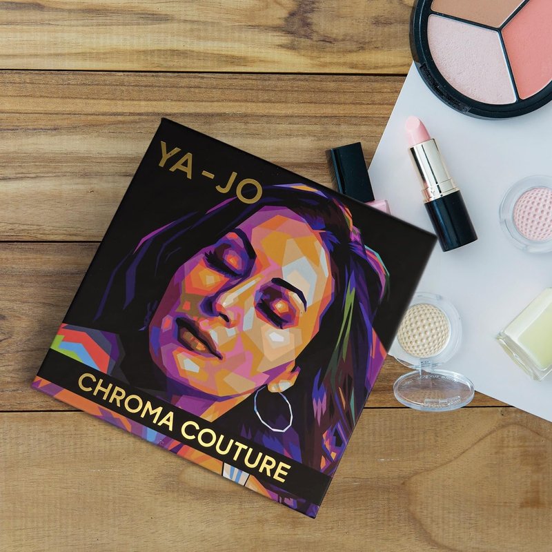YA-JO 9-Color Multichrome Eyeshadow Palette - Ultra-Pigmented, Long-Lasting, & Water Proof Eye Shadow - Blendable & Shimmering Metallic Eyeshadow for All Skin Tones - Perfect for Day-to-Night Looks