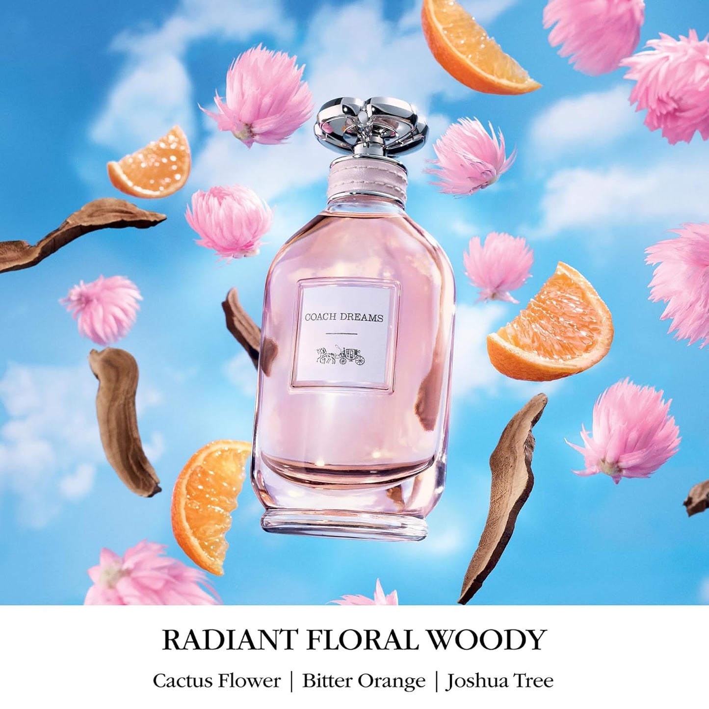 Coach Dreams Eau de Parfum | Women's Radiant Floral Woody Fragrance with Juicy Pear & Cactus Flower