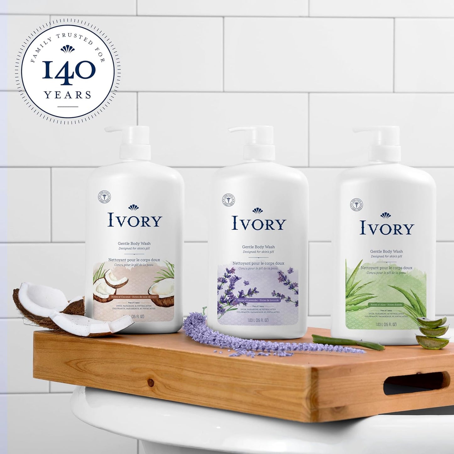 Gentle Body Wash for Family | Aloe Scent, 35 oz | Dye-Free, Paraben-Free, No Heavy Perfumes