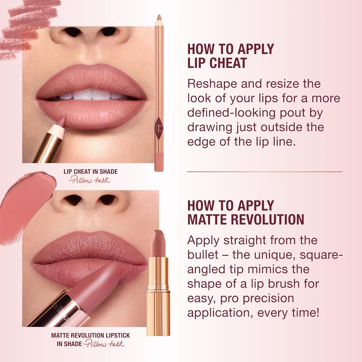 Charlotte Tilbury Lip Cheat Lip Liner Pencil - Define & Enhance Your Lips | Waterproof, Smudge-Proof, Jojoba Oil Infused