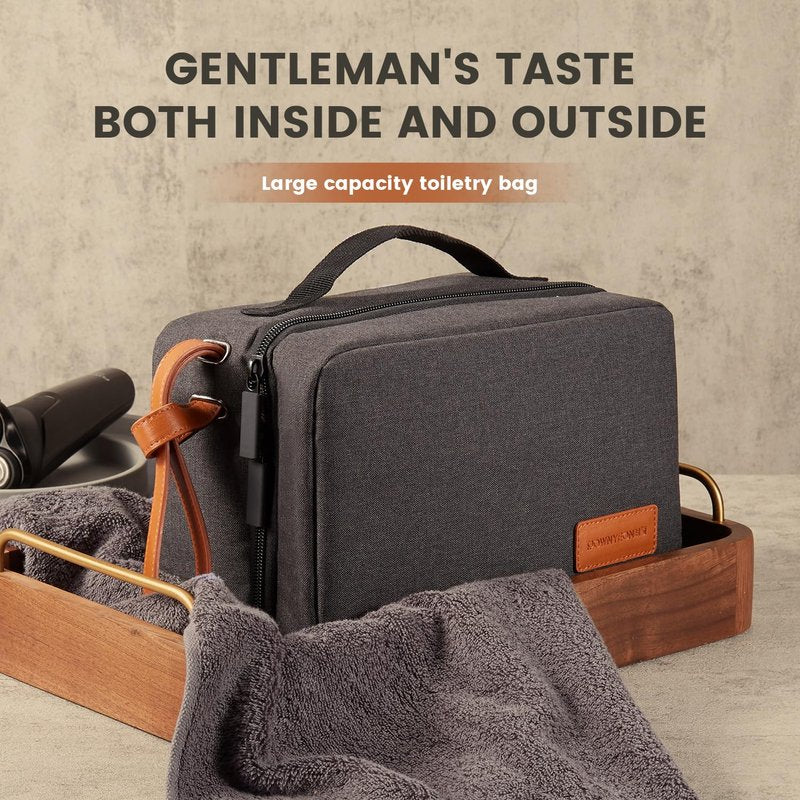 Toiletry Bag for Men, Travel Bag for Toiletries, Hanging Accordion Design with Wide Opening, Waterproof Large Capacity Storage Bag
