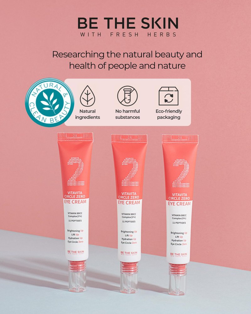 [Be the skin] Vitavita Circle Zero Eye Cream 1.23 oz / 35 g | Multivitamin eye cream with lifting and moisturizing properties | Cruelty-Free