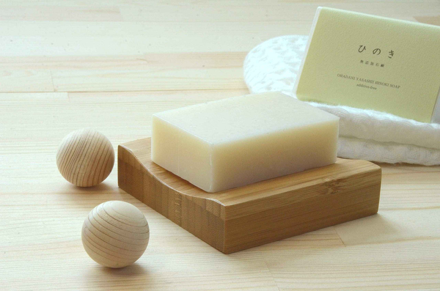 Hinoki Soap, All Natural, Vegan Cold Process Bar, 3.17 oz, Product of Japan