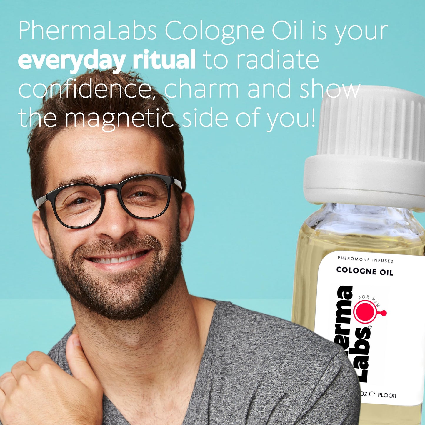 PHERMALABS Pheromone Cologne Oil for Men - Enhance Attention - Feromonas Perfume for Men - Long-Lasting Scent - Ideal for Confidence & Charisma - Men's Pheromone Cologne Spray para hombres 0.33 fl oz
