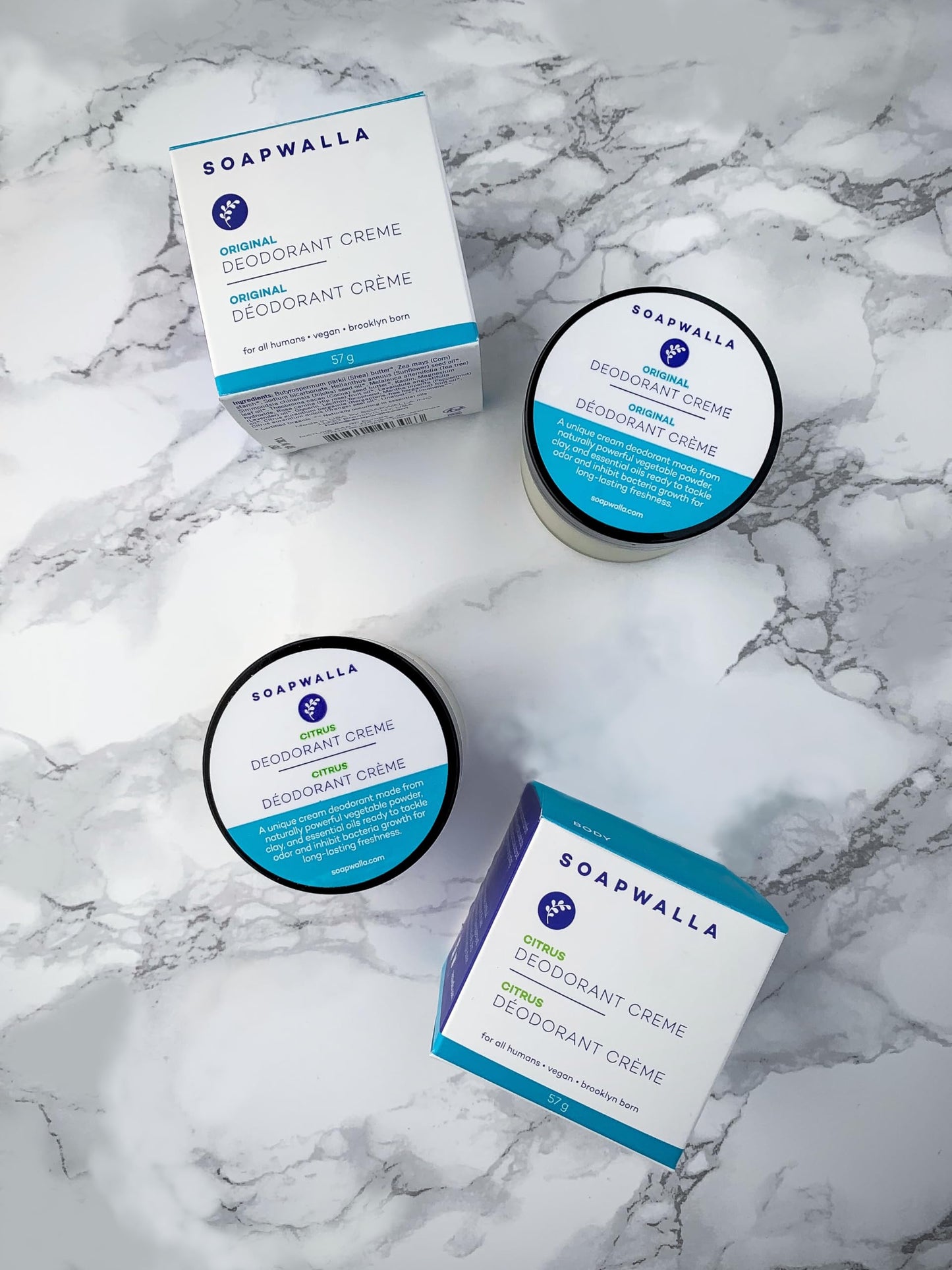 Soapwalla - Natural Citrus Aluminum-Free Deodorant Cream | Vegan, Cruelty-Free, Clean Skincare (Full Size, 2 oz | 57 g)