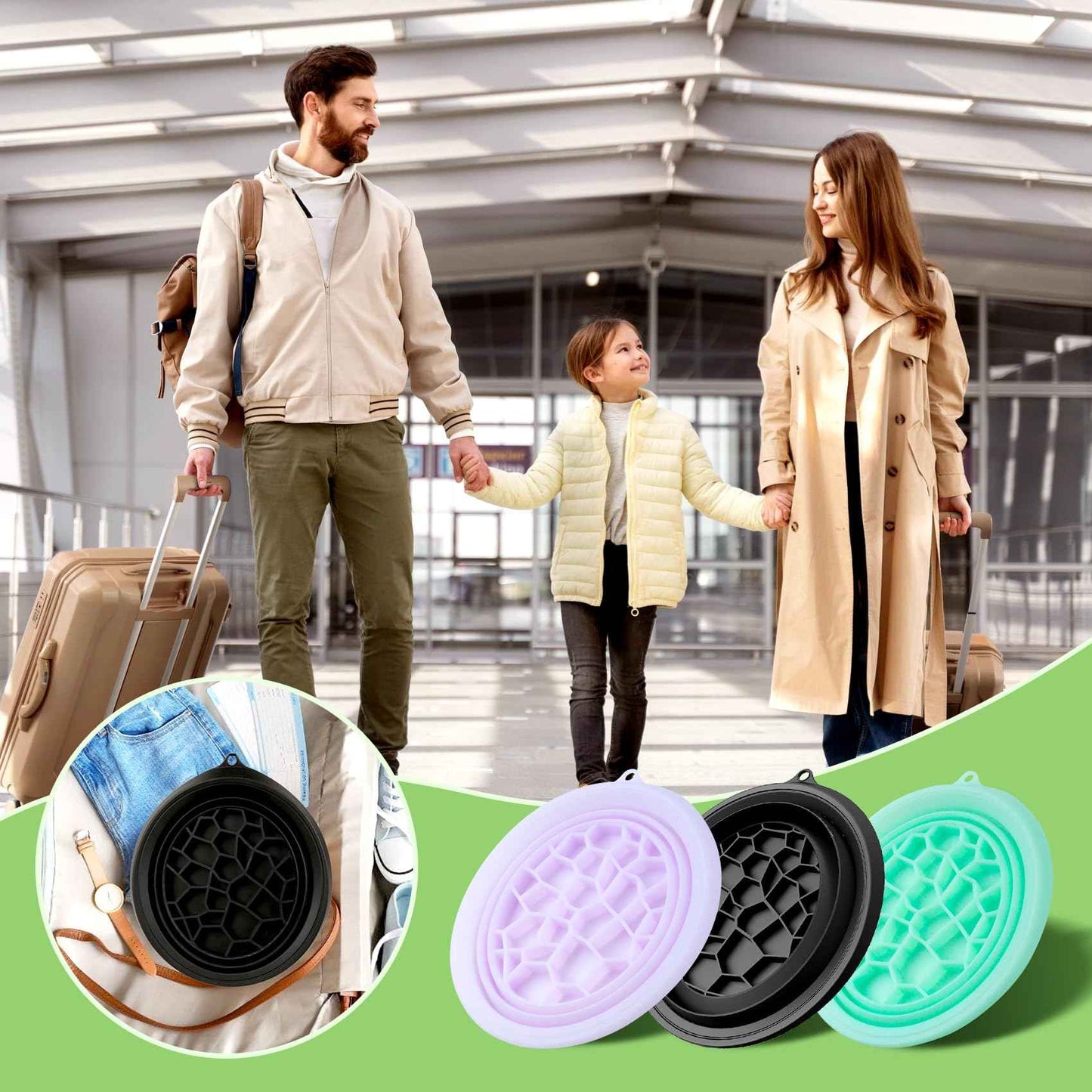 Snipeup Foldable Ice Bowl with Built-In Ice Tray – Silicone Facial Ice Bath for Shrinking Pores, Boosting Circulation, Cold Plunge Skincare Gift for Men & Women (Black)