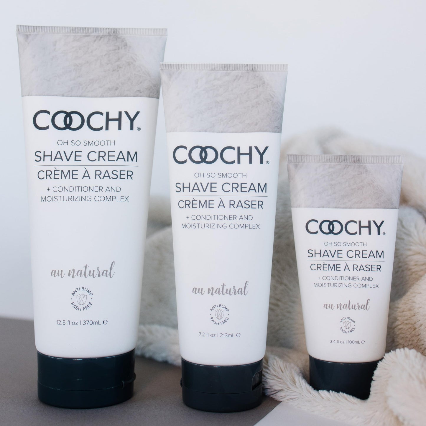 Coochy Shave Cream - Moisturizing Shave Lotion - Gentle Intimate Shaving Cream - For Bikini Area, Underarms, Legs & More - Rash-Free, Hydrating Formula - Au Natural, 32 oz
