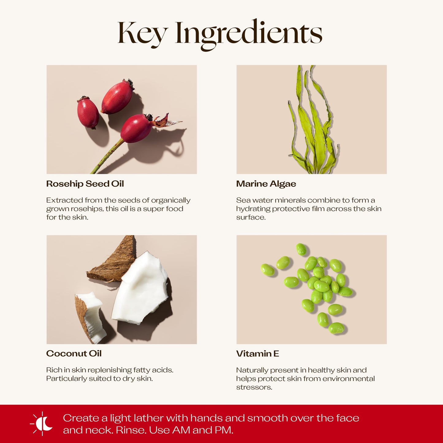 Trilogy Ultra Hydrating Cleansing Bar, Daily Face Wash With Marine Algae, Soap-Free, pH Balanced, 2.82 fl oz