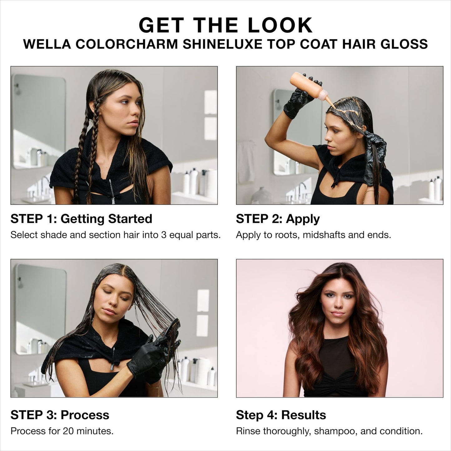 COLORCHARM ShineLuxe Top Coat Hair Gloss | PA Winter Frost | 2 oz.