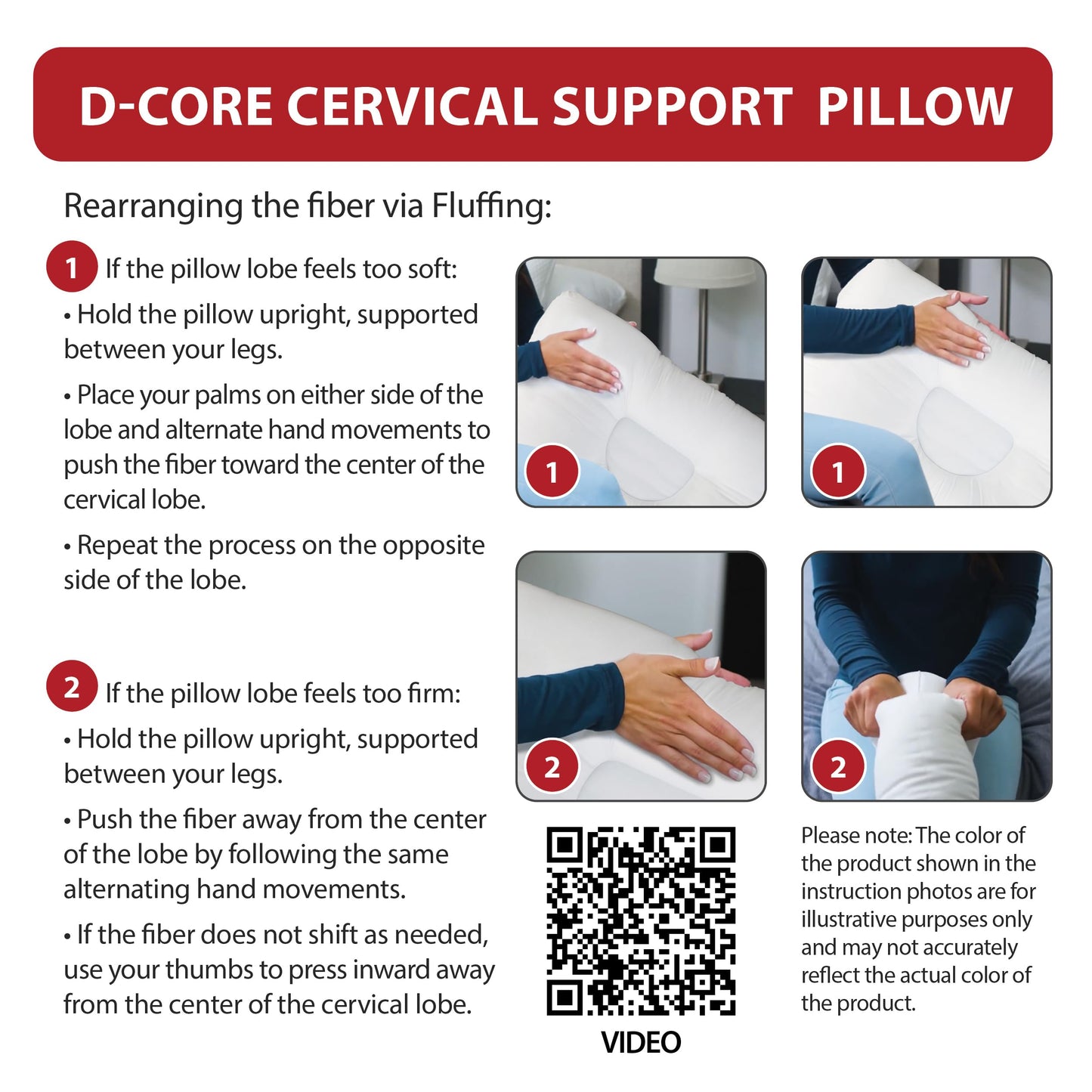 Core Products D-Core Cervical Support Pillow, Midsize - Firm
