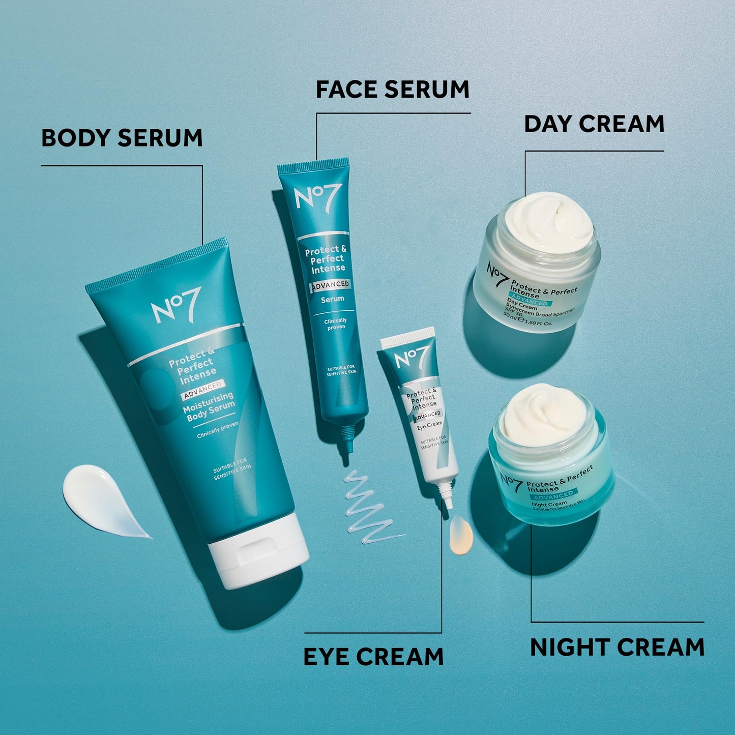 No7 Protect & Perfect Intense Advanced Fragrance-Free Day Cream SPF 30 - Anti-Aging Facial Moisturizer with Anti-Wrinkle Technology - Hydrating Hyaluronic Acid Cream for Radiant Youthful Skin (50ml)