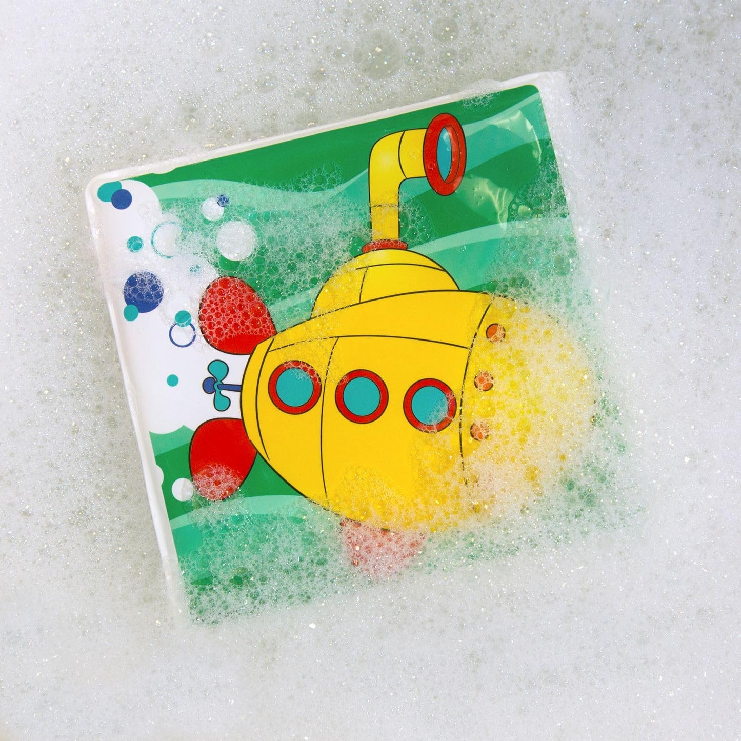 Nuby Bath Fun Time Book with Water-Proof Pages and Surprise Squeaker, Early Education, 0 M+ (Prints May Vary)