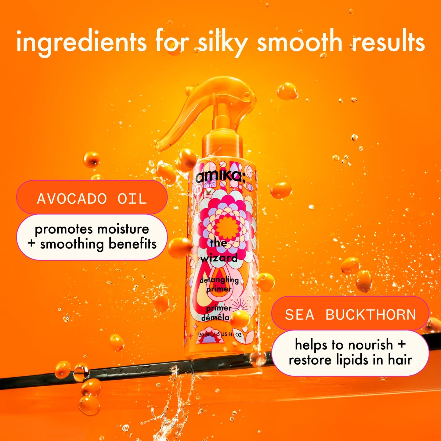 amika the wizard detangling primer, 30ml