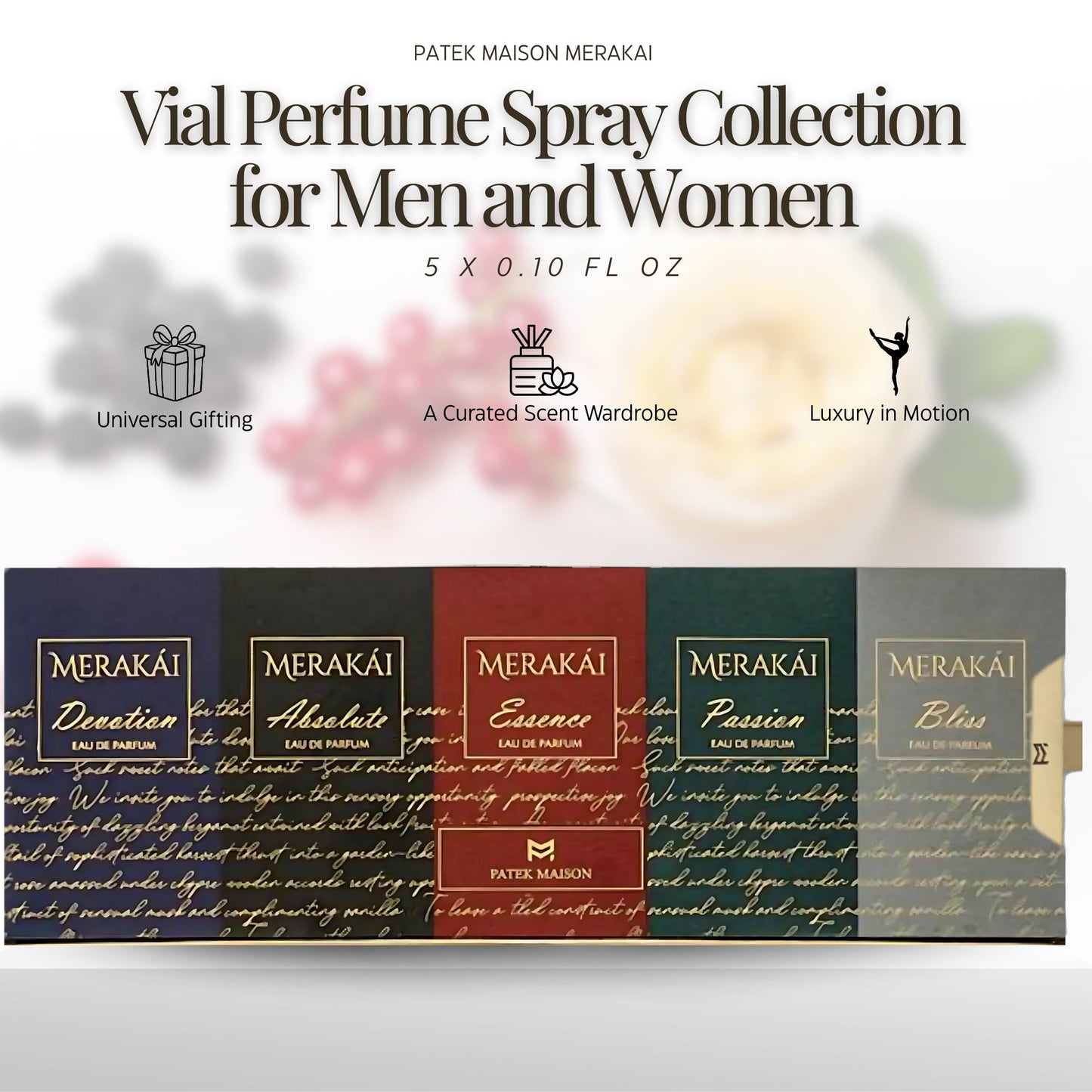 Patek Maison Perfume for Women & Men Merakai Mini Gift Set EDP Travel Sprays