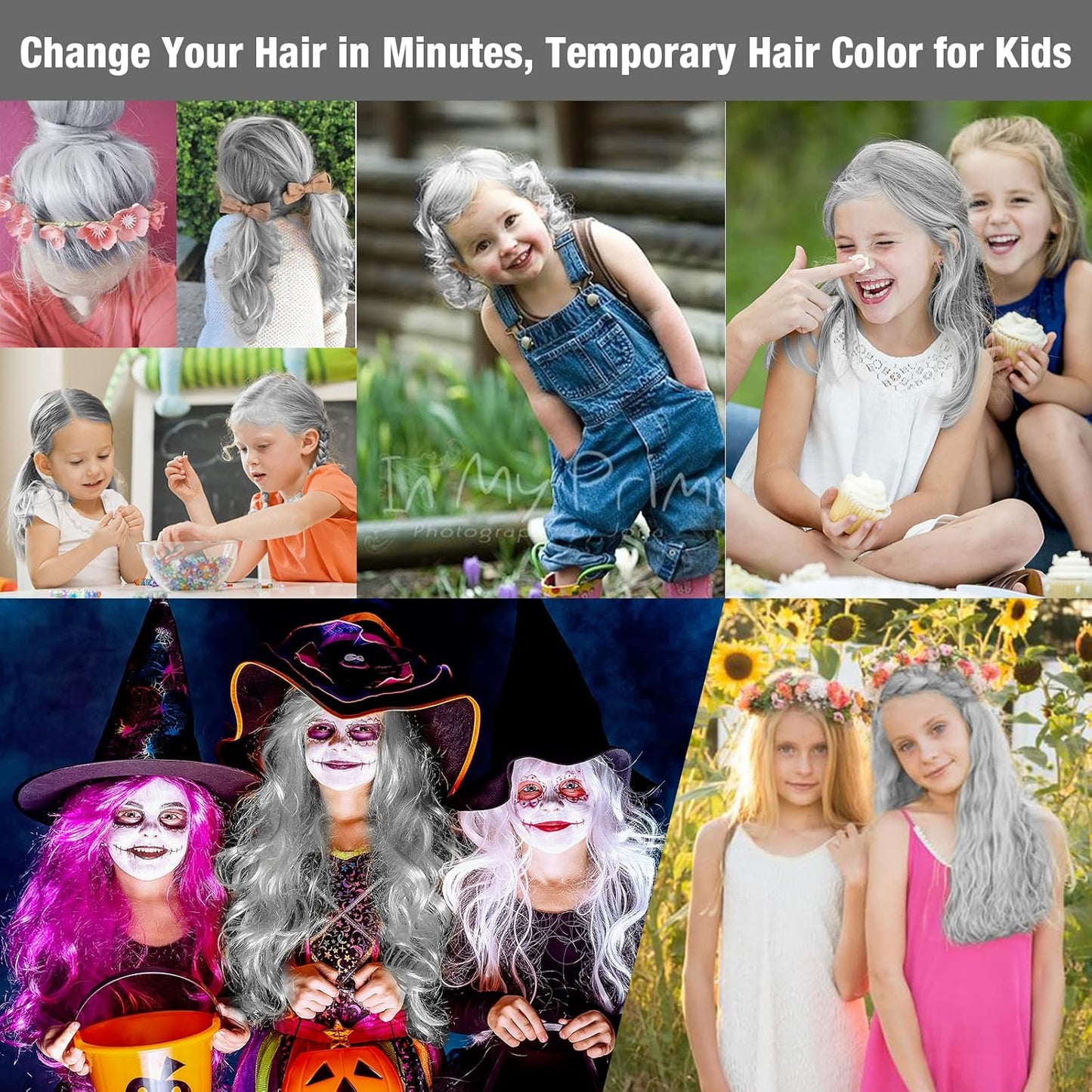 Temporary Hair Color for Kids, Ultikare Orange Hair Dye Washable Natural Hair Wax Color Chalk Mud Cream DIY Hairstyle Clay For Dark Hair Halloween, Cosplay, Party, Christmas Gift Girls 3.4 Fl Oz