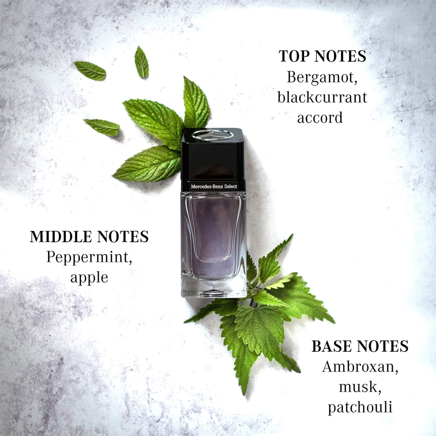 Mercedes Benz Select - Eau de Toilette for Men - Long Lasting Mens Fragrance with Bergamot, Mint, Musk Notes - Fruity Woody Cologne for Men - 3.4 oz