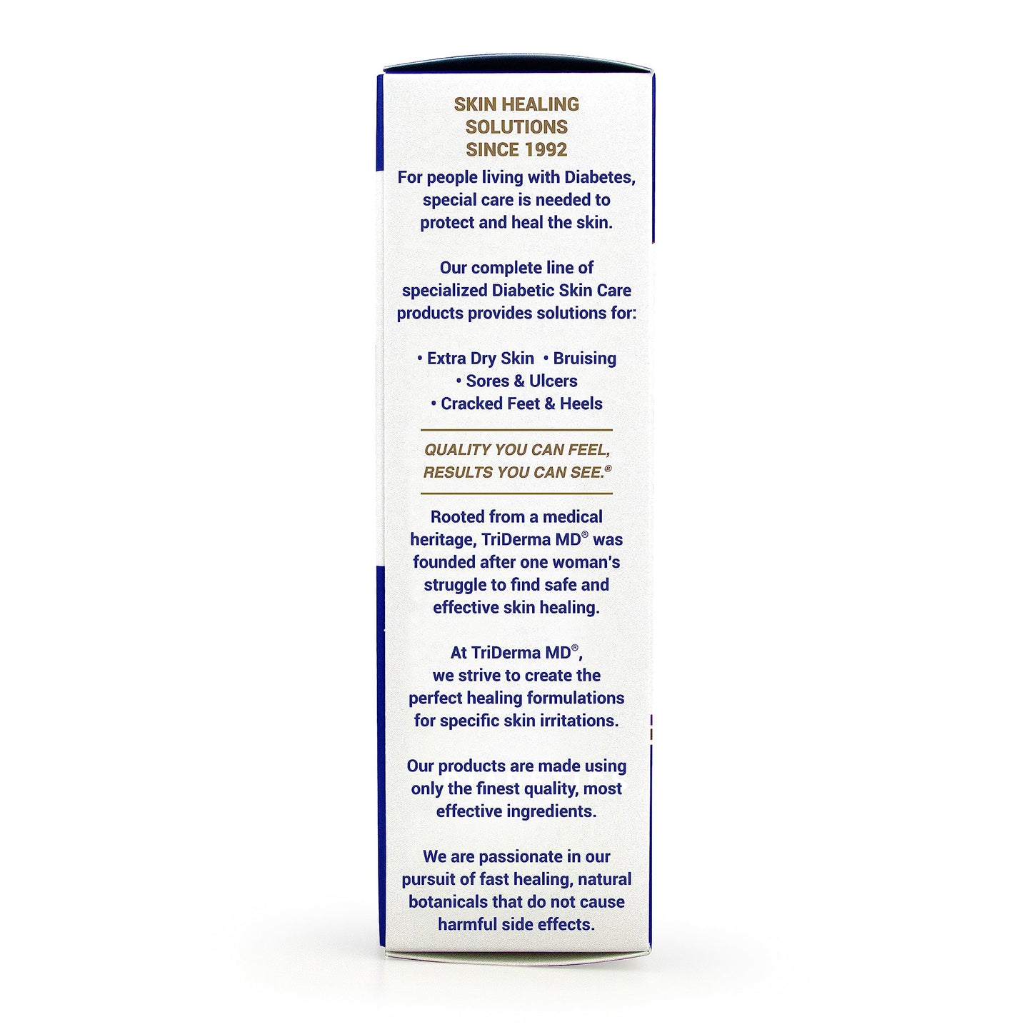 TriDerma Diabetics' Foot Cream for Dry Cracked Feet and Heels with Lactic Acid, Urea, AP4 Aloe Vera Gel, 4.2 oz Tube