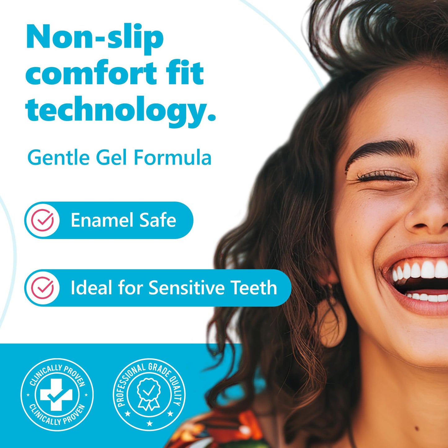 Lumist Advanced Teeth Whitening Strips – Pack of 20 (10 Treatments) - 5 Shades Brighter in 5 Days - Mint Flavored with Enamel Safe Comfort Fit Technology - Teeth Whitening Kit for Sensitive Teeth