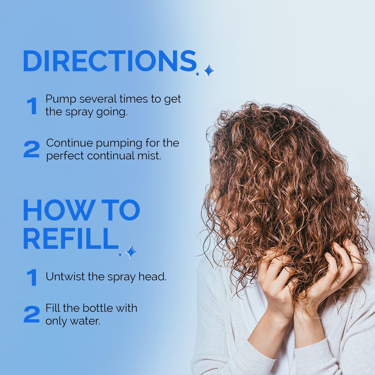 CURLY HAIR SOLUTIONS Curl Keeper H2O Water Bottle,12oz