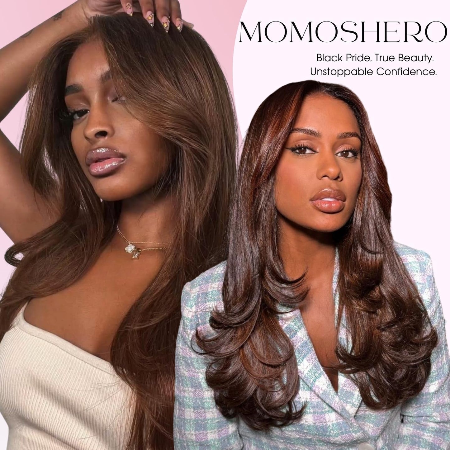 MOMOSHERO Chocolate Brown Body Wave Single Bundle Human Hair 16 Inch, 12A Soft Glossy 100% Unprocessed Remy Virgin Hair 1 Bundle Wavy. Classy Colored #4 Dark Medium Brown Weaves Sew In Extension