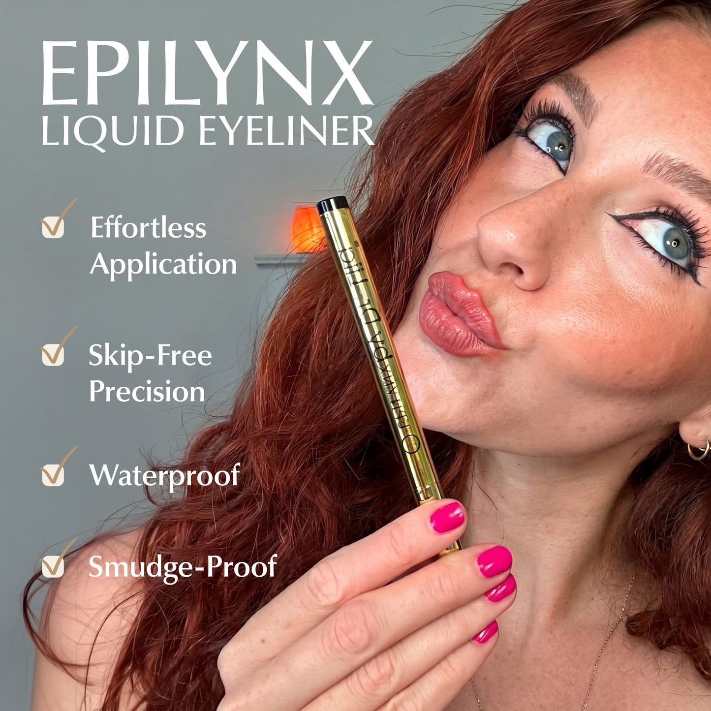 EPILYNX Liquid Eyeliner - Hypoallergenic Eyeliner with Fine Brush Tip, Long-Lasting Waterproof Eye Liner - Cruelty-Free, Vegan, Gluten-Free, Smooth Liquid Eye Liner - 6 Shades Gift Set