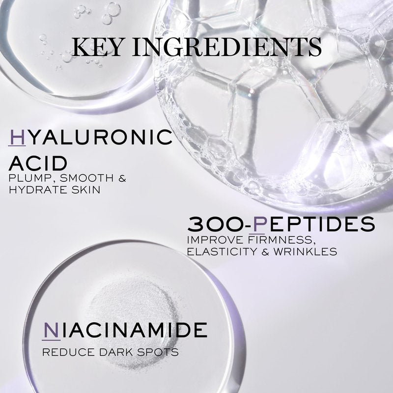 Lancôme Rénergie H.P.N. 300-Peptide Anti-Aging Face Cream with Hyaluronic Acid, Niacinamide & 300 Peptides - Visibly Reduces Wrinkles, Dark Spots & Sagging Skin - Refillable -1.7 Fl. Oz